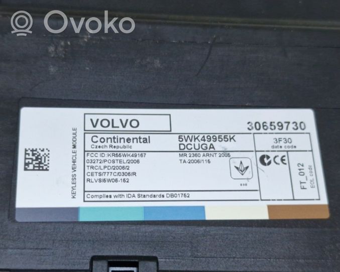 Volvo V40 Avaimettoman käytön ohjainlaite/moduuli 30659730