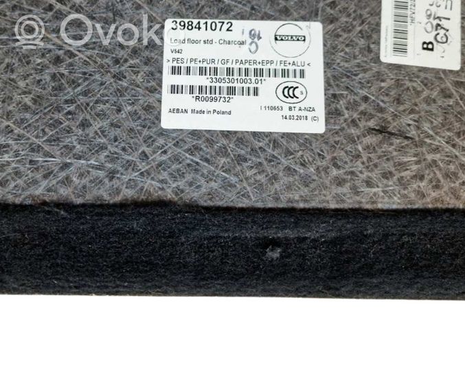 Volvo S90, V90 Tavaratilan kaukalon tekstiilikansi 39841072