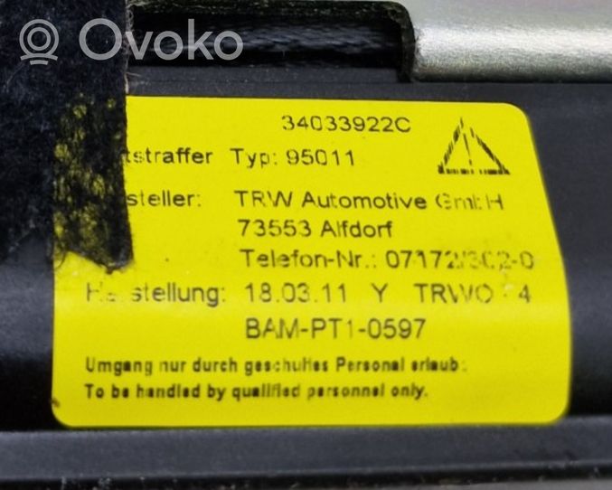 Volvo XC60 Sicherheitsgurt hinten 39801842