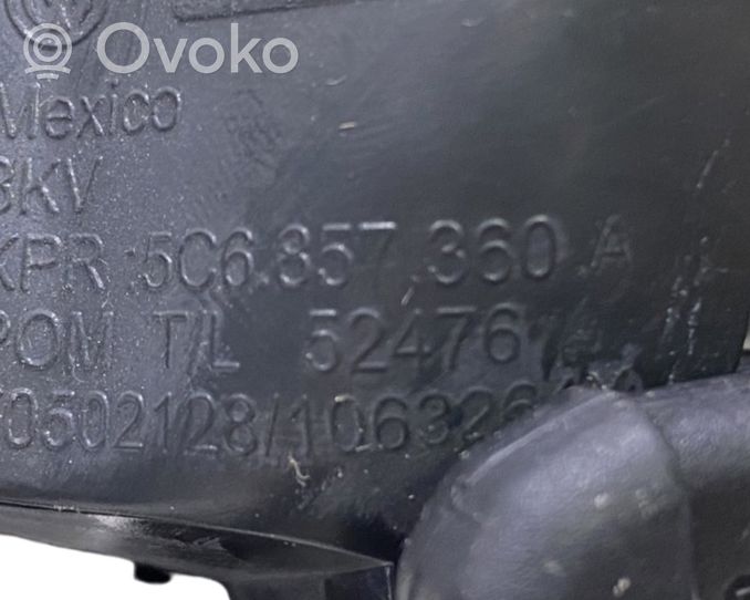 Volkswagen Jetta VI Pas bezpieczeństwa fotela tylnego środkowego 5C6857807D