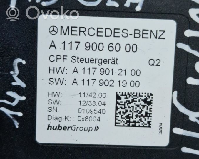 Mercedes-Benz GLA W156 Autres unités de commande / modules A1179006000