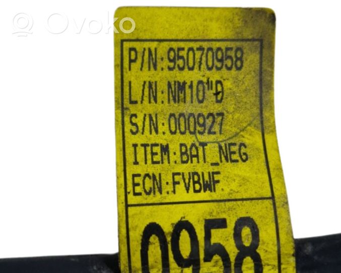 Opel Mokka Câble négatif masse batterie 85070958