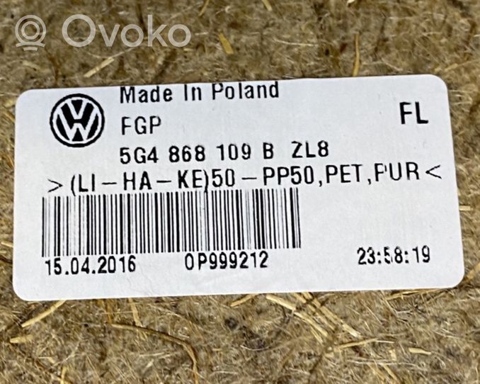 Volkswagen Golf VII Boczki / Poszycie drzwi przednich 5G4867011CR