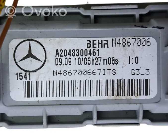 Mercedes-Benz E W212 Elektrinis salono pečiuko radiatorius A2048300461