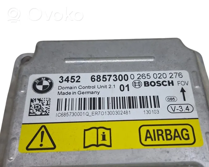 BMW 7 F01 F02 F03 F04 Airbag control unit/module 6857300