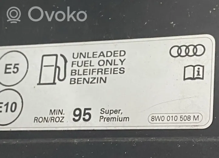 Audi A4 S4 B9 Klapka wlewu paliwa 8W0010508M