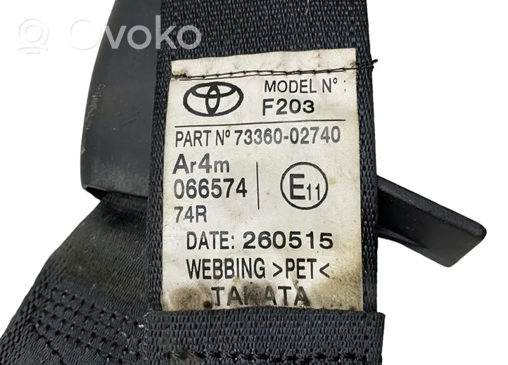 Toyota Auris E180 Ceinture de sécurité arrière 7336002740