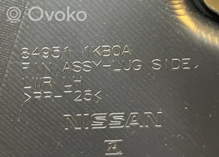 Nissan Juke I F15 Tavaratilan sivuverhoilu 849511KB0A