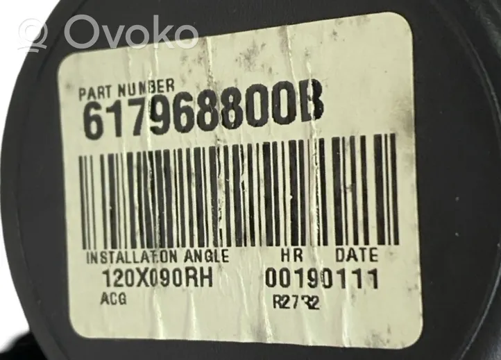 Nissan Juke I F15 Ceinture de sécurité arrière 617968800B