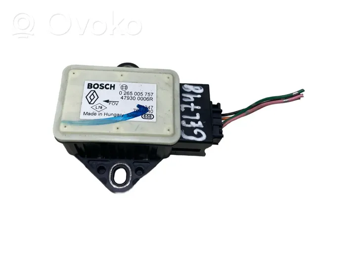 Nissan Qashqai Sensor ESP de aceleración de frecuencia del intermitente 0265005757