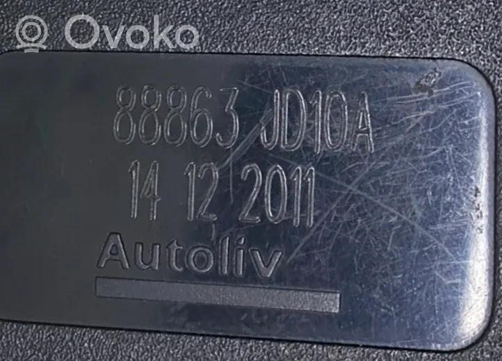 Nissan Qashqai Klamra tylnego pasa bezpieczeństwa 88863JD10A