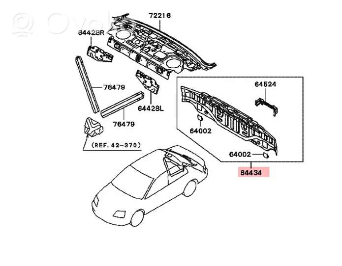 Mitsubishi Lancer Evolution Pièce de carrosserie arrière 