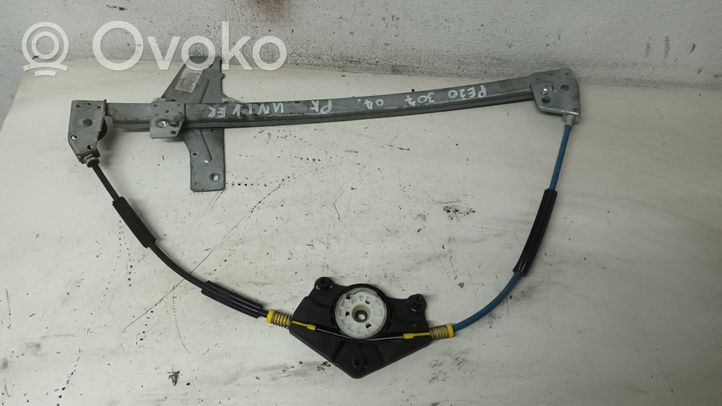 Peugeot 307 Front window lifting mechanism without motor 9634456980