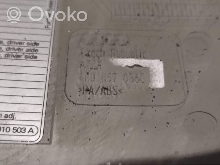 Audi A6 S6 C6 4F Paneļa dekoratīvās apdares vairogs (sānu) 4F0857086C