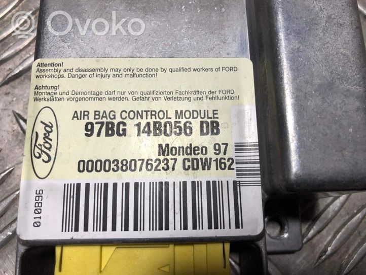 Ford Mondeo MK II Turvatyynyn ohjainlaite/moduuli 97BG14B056DB