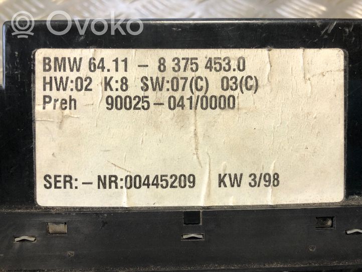 BMW 5 E39 Centralina del climatizzatore 83754530