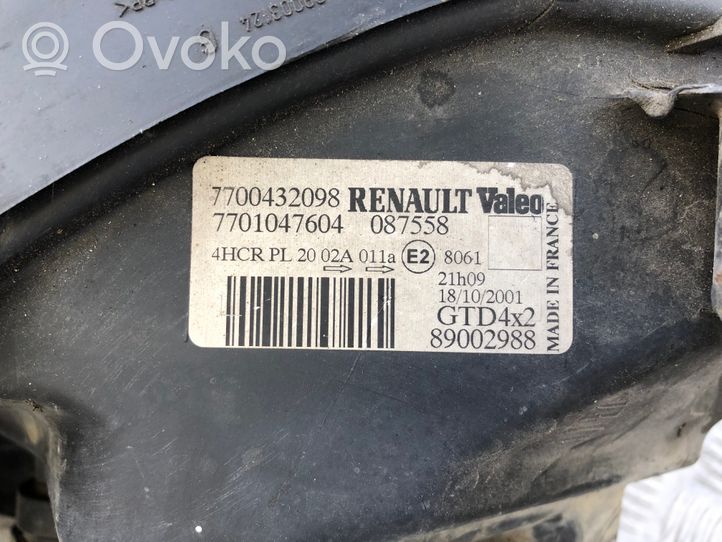 Renault Scenic I Etu-/Ajovalo 7700432098