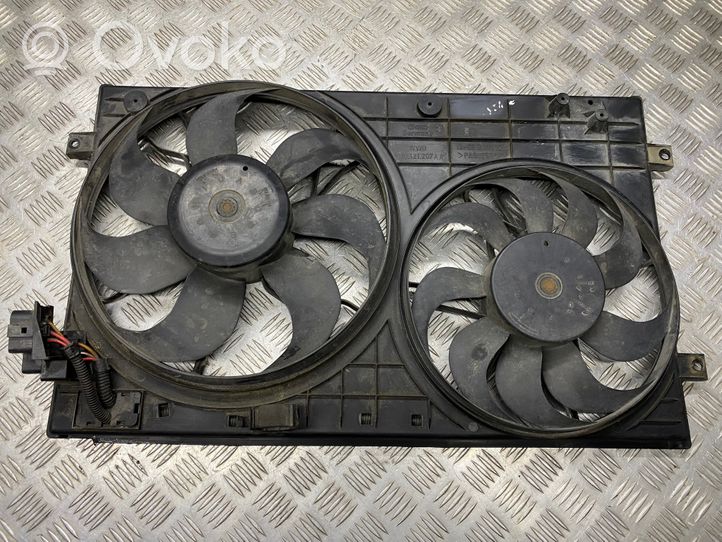 Volkswagen PASSAT B6 Radiator cooling fan shroud 1J0121207AA