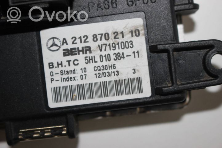 Mercedes-Benz C AMG W204 Resistencia motor/ventilador de la calefacción A2128702110