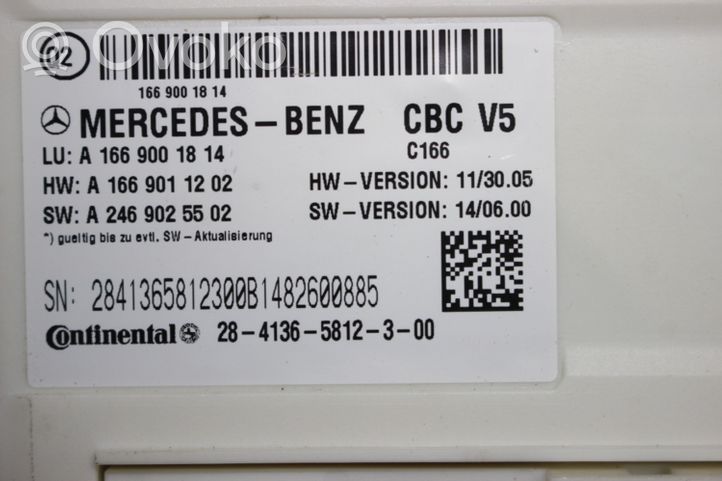 Mercedes-Benz GL X166 Unidad de control SAM A1669001814