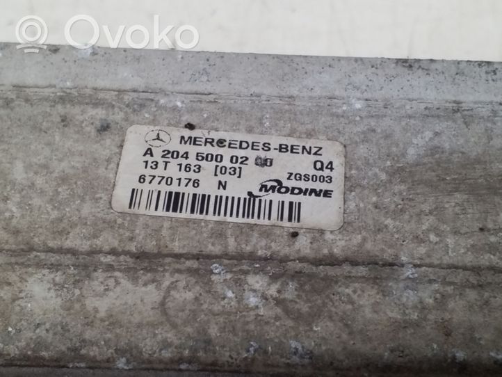 Mercedes-Benz E W212 Interkūlerio radiatorius A2045000200