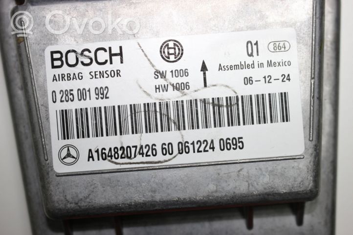 Mercedes-Benz GL X164 Sterownik / Moduł Airbag A1648207426