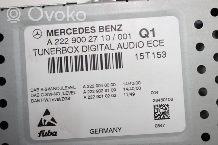 Mercedes-Benz E W212 Autres unités de commande / modules A2229002710