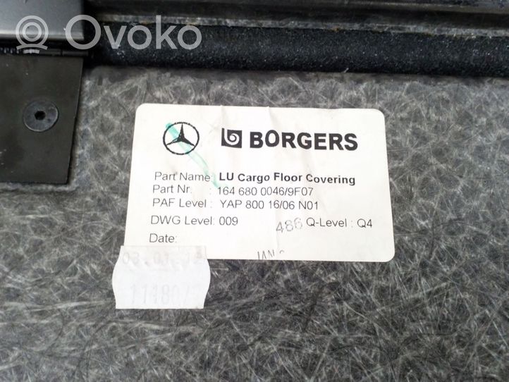 Mercedes-Benz GL X164 Doublure de coffre arrière, tapis de sol A1646800046