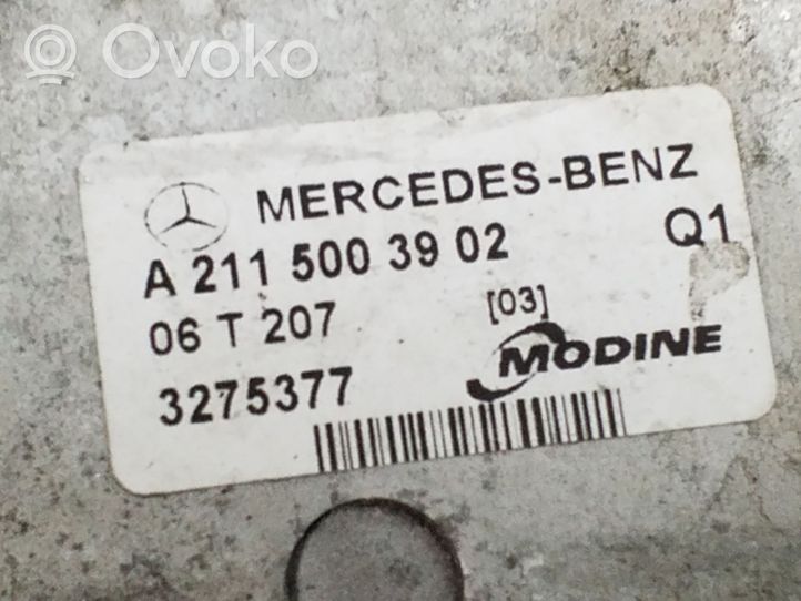 Mercedes-Benz CLS C219 Chłodnica powietrza doładowującego / Intercooler A2115003902