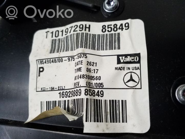 Mercedes-Benz R W251 Sisälämmityksen ilmastoinnin korin kokoonpano A1648300560