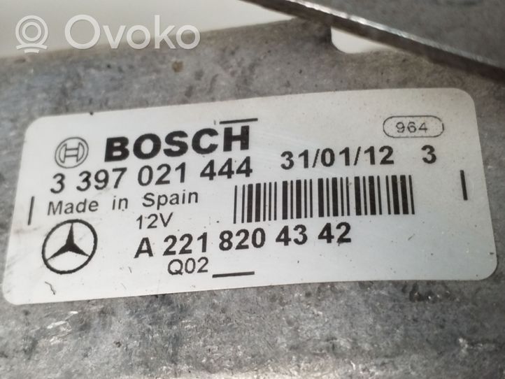 Mercedes-Benz S W221 Silniczek wycieraczek szyby przedniej / czołowej A2218204342