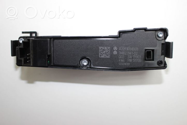 Mercedes-Benz C W205 Interruptor/palanca de limpiador de luz de giro A2059056303