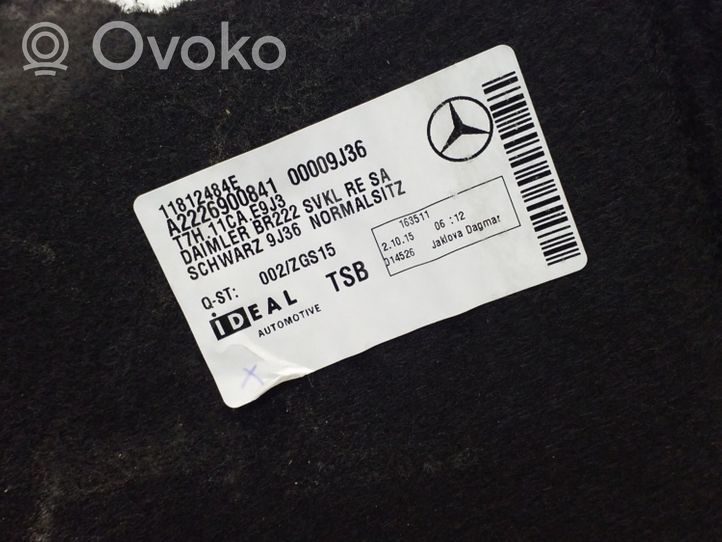 Mercedes-Benz S W222 Boczek / Tapicerka / bagażnika A2226900841