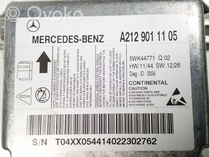 Mercedes-Benz E W212 Centralina/modulo airbag A2129011105