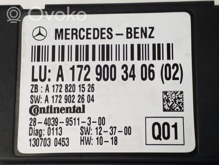 Mercedes-Benz SLK R172 Muut ohjainlaitteet/moduulit A1729003406