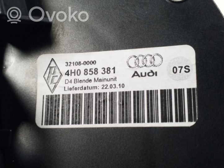 Audi A8 S8 D4 4H Kita panelės detalė 4H0858381