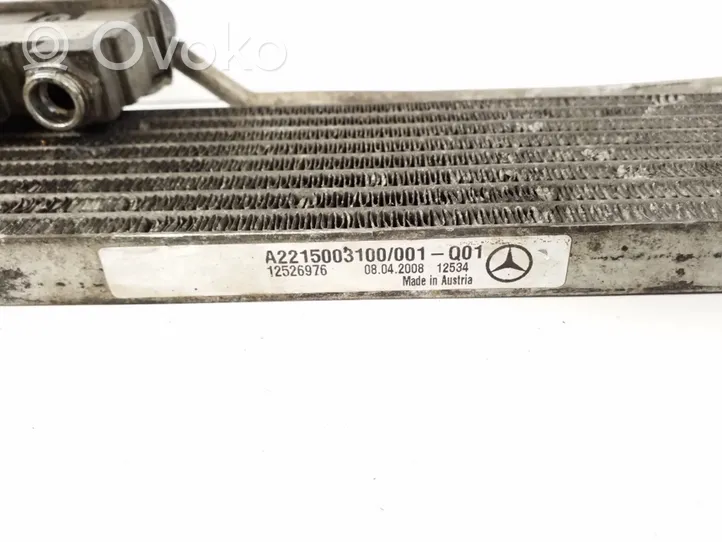 Mercedes-Benz CL C216 Radiatore dell’olio del cambio A2215003100