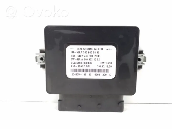 Mercedes-Benz B W246 W242 Modulo di controllo del freno a mano A2469006816