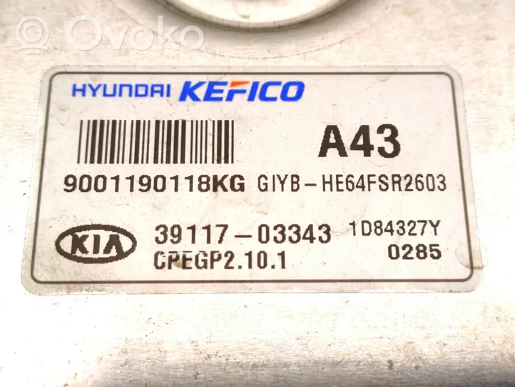 KIA Stonic Calculateur moteur ECU 39117-03343