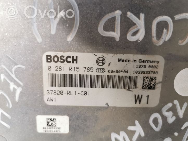 Honda Accord Sterownik / Moduł ECU 0281015785