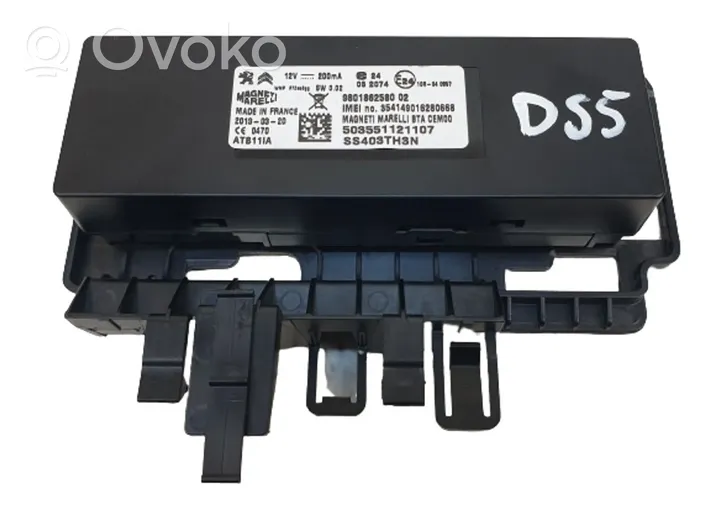 Citroen DS5 Module unité de contrôle Bluetooth 9801862580