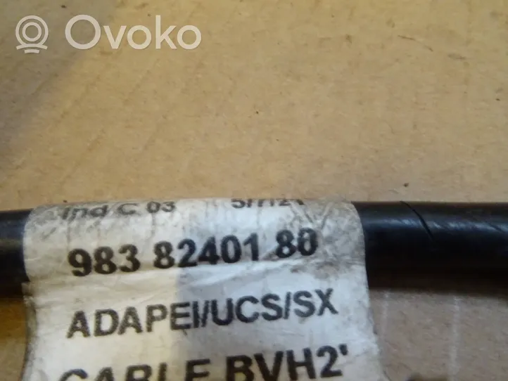 Peugeot 3008 II Câble négatif masse batterie 9838240180