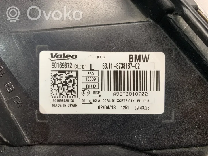 BMW X2 F39 Lampa przednia 8738187