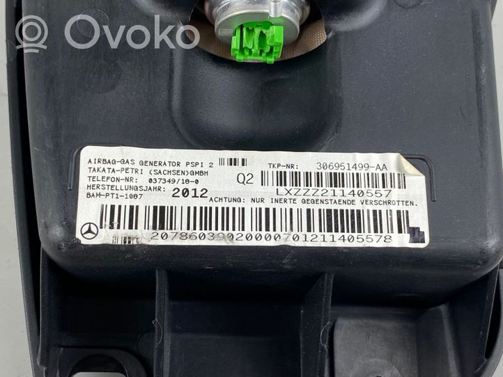 Mercedes-Benz E C207 W207 Poduszka powietrzna Airbag pasażera A2078603902