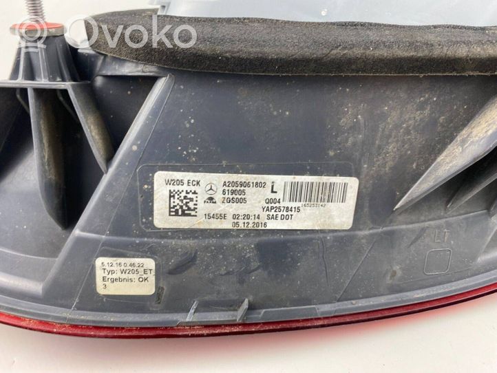 Mercedes-Benz C W205 Lampa tylna A2059061802