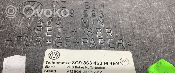 Volkswagen Passat Alltrack Revestimiento de alfombra del suelo del maletero/compartimento de carga 3C9863463M