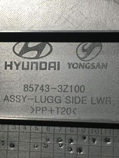 Hyundai i40 Autres éléments garniture de coffre 857433Z100