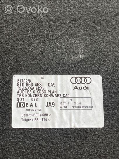 Audi A4 S4 B8 8K Tavaratilan pohjan tekstiilimatto 8T0863463