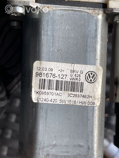 Volkswagen PASSAT B6 Silniczek podnośnika szyby drzwi przednich 1K0959701AC