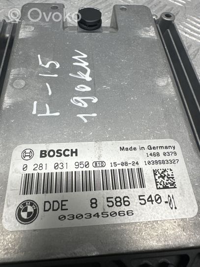 BMW X5 F15 Calculateur moteur ECU 8586540